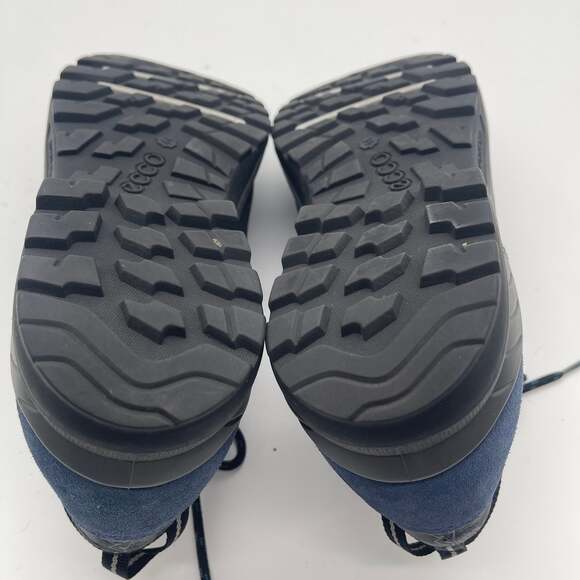 ECCO Yura Receptor Men's Blue Suede Gore-Tex Hiking Shoes